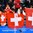 GANGNEUNG, SOUTH KOREA - FEBRUARY 20: Fans cheer on Team Switzerland after a 1-0 win over Team Japan during classification round action at the PyeongChang 2018 Olympic Winter Games. (Photo by Matt Zambonin/HHOF-IIHF Images)

